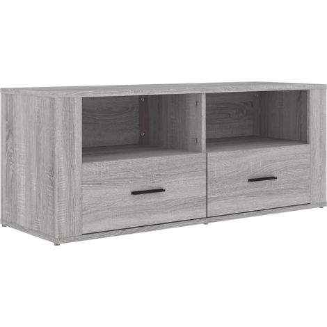 Mobile TV multimediale scaffale per televisione televisore buffet sala da pranzo soggiorno camera da letto sonoma 100 x 35 x 40 cm derivati del legno grigio 020028329