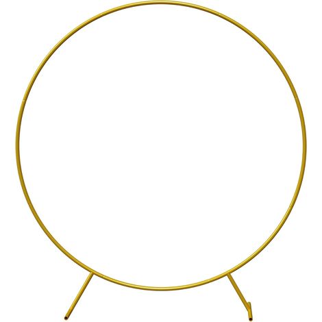 Metall-Ballonbogen, goldener Ballonbogen-Bausatz, runder Ballonbogen für Geburtstags- und Hochzeitsdekoration, 1,8 m