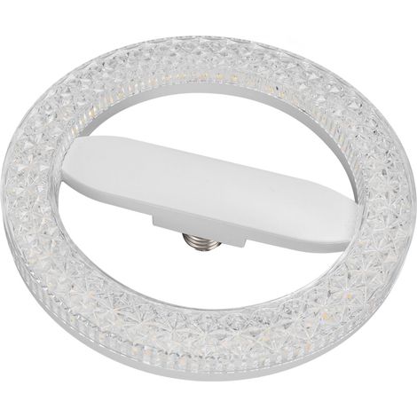 Ampoule LED ronde à cristal cristal E27/E26 24W, 3 températures de couleur, 24 W ... (1/5)