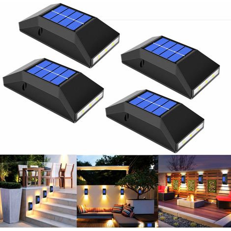 Applique murale solaire LED 6 lampes, éclairage extérieur pour jardin, mur et terrasse (1/5)