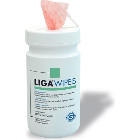 LORDIN Wipes Feuchttücher für Hände & Gegenstände Dose a 80 Tücher 20x27 cm (1/2)