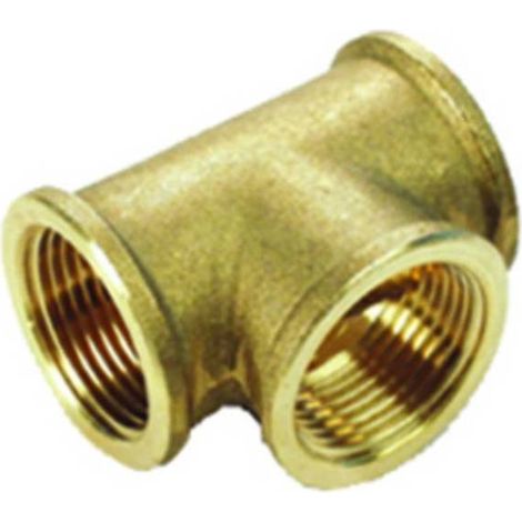 10 x IDRAULICA-TEE 130 OTTONE GIALLO D 3/8