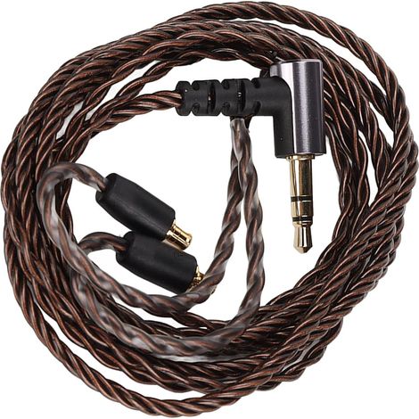 Câble de Mise à Niveau A2DC plaqué Argent OFC pour -Technica E50 E70 Fil de Remplacement pour écouteurs LS300 CKS1100, Prise 3.5mm, Conception Ergonomique, Son Clair (1/5)