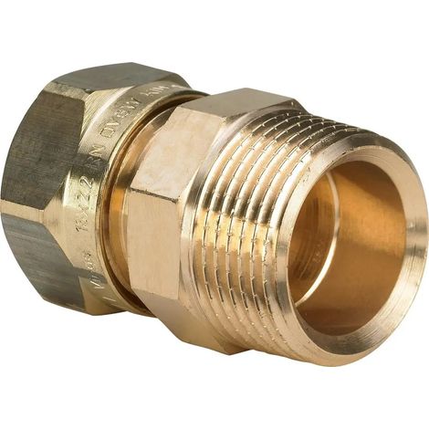 Viega Sanfix Fosta Sanfix-Raccordo a vite, d 16mm, R 1/2 bronzo rosso Modello 2011, 100902