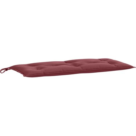 Maison Exclusive - Coussin de banc de jardin rouge bordeaux mélangé tissu