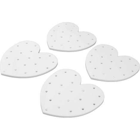 Heart-Shaped Acrylic Cake Stand, 4 Pieces (1/5)