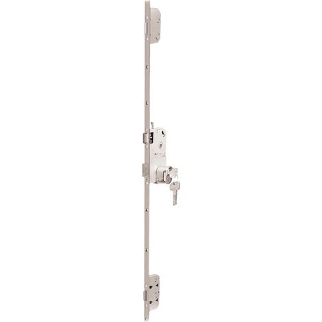 Bricard – Serrure à larder 3 points A2P avec pênes latéraux – Blindage en acier haute résistance – Entraxe 70mm – Têtière bout carré 2040x18mm