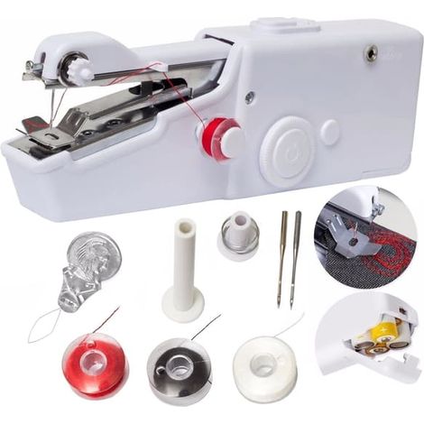 Ecleanfy - Machine à coudre portable Handy Stitch - Couleur : blanche (1/3)