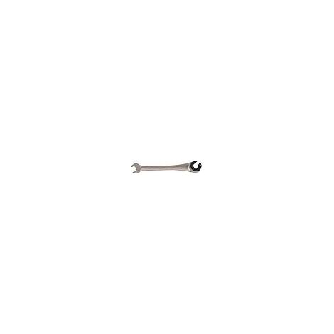 Clé à cliquet à double extrémité ouverte, clé à cliquet évasée de 12 mm, jeu de clés à cliquet à tête fixe en acier au chrome vanadium (1/4)