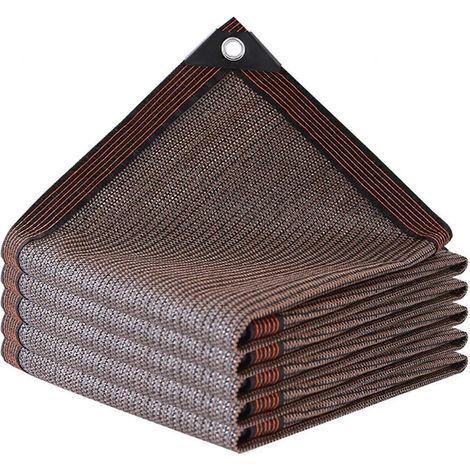 Filet d'ombrage rectangulaire, couleur claire, pour auvent extérieur/piscine/garage, 2 m x 2 m (1/5)