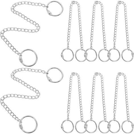 10 Stück Metallketten mit Haken Robuste Hängeketten 25cm für