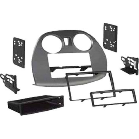 Kit Facade autoradio 2DIN compatible avec Mitsubishi Eclipse ap05 Avec vide poche Noir