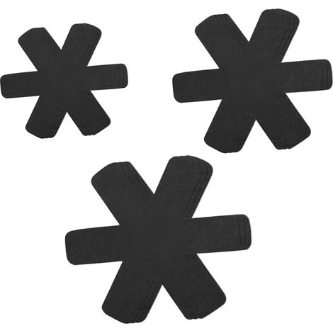 12 protège-casseroles en feutre, 3 tailles différentes (38/35/26 cm), tapis isolants thermiques antidérapants et réglables, protection contre l'empilage et les rayures, pour poêles, casseroles et bols