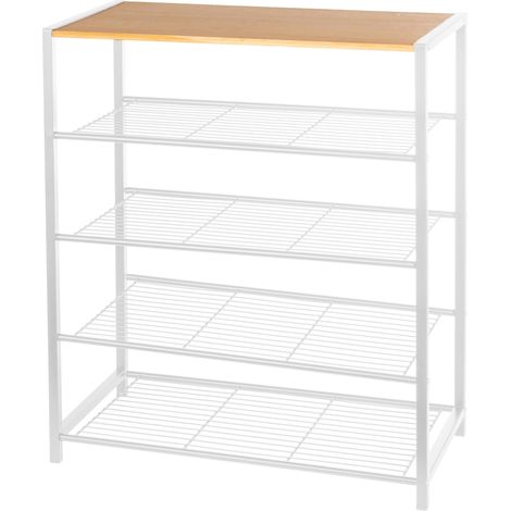 Regalboden Schuhregal 5-etagig 80x30x73cm BRUNBESTE BB-3559 (1/2)