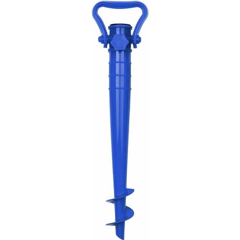 TRIVELLA PICCHETTO BASE PORTA OMBRELLONE UNIVERSALE SCAVA SABBIA 38 CM MARE 914B