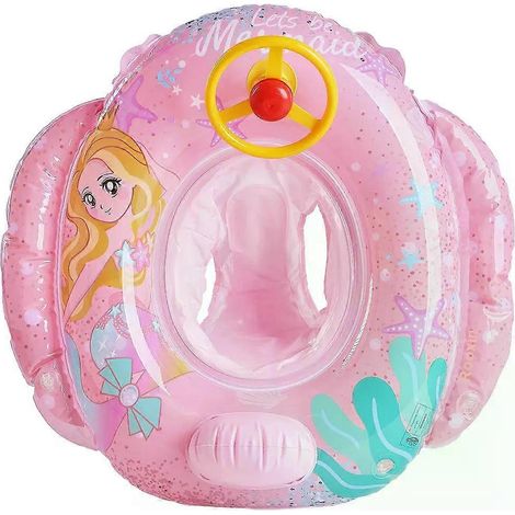 Bouée gonflable en forme de dinosaure pour enfants, pour piscines un accessoire flottant conçu pour les jeux aquatiques récréatifs.-AquaForge (1/4)
