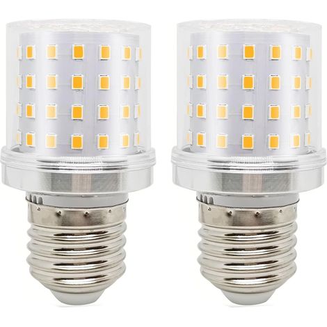 Lampadina LED E27 9W bianco caldo, lampadina LED E27 sostituzione extra luminosa 80W, lampadina LED compatta G45 A15 lampadina LED piccola E27 820lm AC100-265V lampadine di mais non dimmerabili, 2 con (1/5)