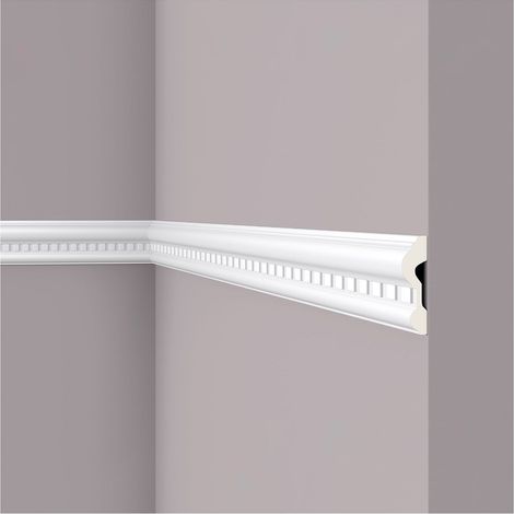 Moldura para pared NMC Z32 ARSTYL Noel Marquet Perfil de estuco Moldura flexible Moldura decorativa diseño moderno blanco 2 m (1/3)