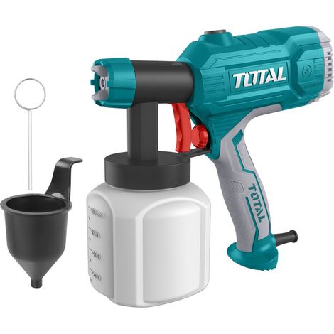 PISTOLA VERNICIATORE A SPRUZZO AEROGRAFO ELETTRICO 350W TOTAL (1/4)