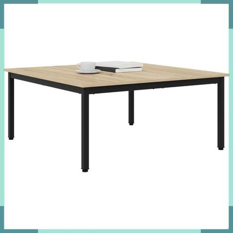 Table basse - Sonoma 892585 - Bois d'ingénierie - Carré 100x100x45 cm - Beige (1/5)