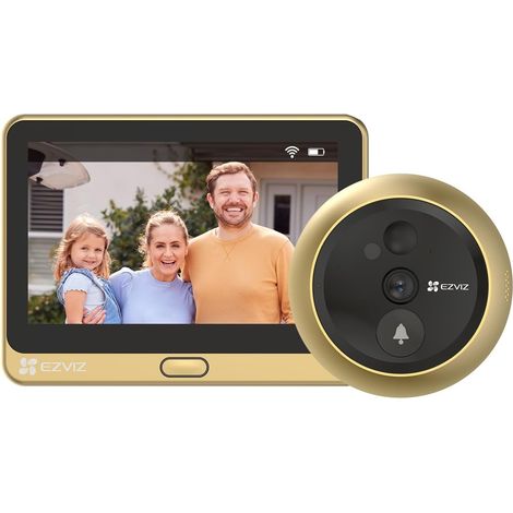 or 1080P Judas de Porte Camera Surveillance, Visiophone Connecté Interphone Vidéo, Judas Numérique 4.3’’ Écran Batterie 4600mAh, PIR Motion Detection, Audio Bidirectionnel (1/5)
