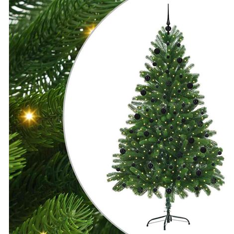 Árbol de Navidad con 300 LED con soporte Verde 210 cm PE (1/5)