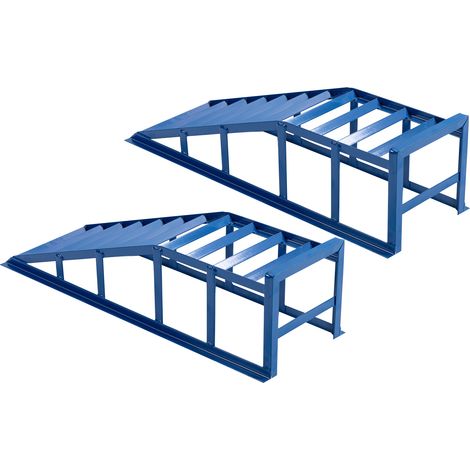 CAIziPont élévateur bleu de 2000 kg avec un angle d'entrée faible de 23°. (1/5)
