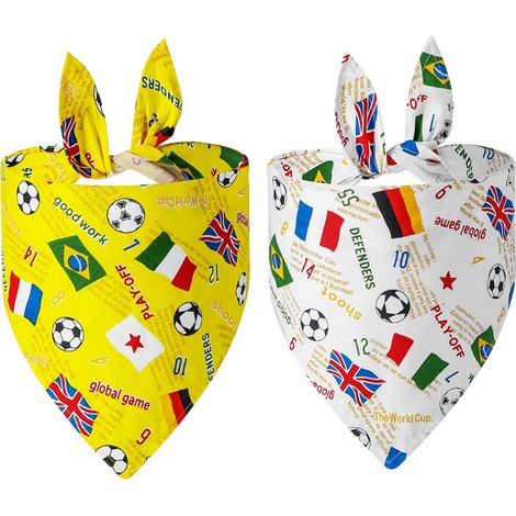 Bandana Pour Chien - 65 x 45 cm - Coton Léger Respirant - Pour Chiens Moyens et Grands - 1 Pièce (1/5)