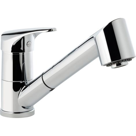 Mitigeur évier avec douchette extractible Kondor plus - chrome (1/2)