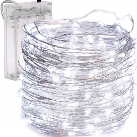 TG66263-1 LED-Lichterkette mit 80 LEDs, kaltweiß, AA-Farbe