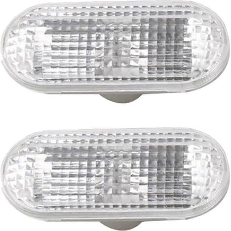 1 paire de feux de position latéraux blancs avec clignotants 4M5A-13K309-AA pour Focus 2 2005-2008 (1/5)