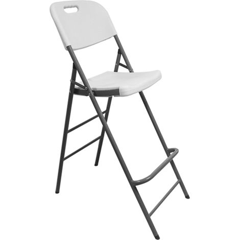 terre jardin chaise haute pliante 45 x 79 x 121 cm structure acier et assise