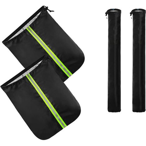 Lot de 4 housses pour rétroviseurs et essuie-glaces — Compatible Toyota Sequoia et Sienna (modèles 2000–2025) Housses de protection antigel Accessoires auto pour l'hiver (1/5)