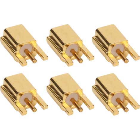 Lot de 10 embases MMCX femelle 3 broches connecteurs coaxiaux RF 50Ω en cuivre OFC pour GPS WiFi antenne (1/5)