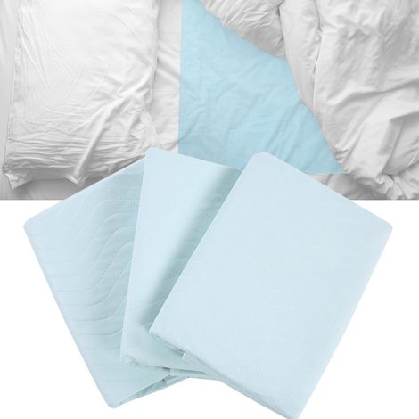 Lot de 3 alèses réutilisables, lavables et imperméables pour enfants et adultes souffrant d'incontinence. (1/5)