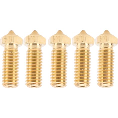 Buse de remplacement Hotend pour extrudeuse d'imprimante 3D QIDI Tech X Plus 3, buses en laiton de 0.4mm, 5 pièces (1/5)