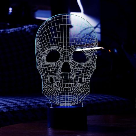 Veilleuse enfant garçon fille, lampe LED 3D à illusions multicolores, câble USB, 7 couleurs changeantes, cadeau de Noël ou d'anniversaire, Guita (1/5)