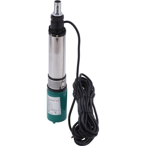 Pompe Ă eau solaire CC submersible pour puits profonds, pompage sur batterie pour l'irrigation, 24 V CC, 4SYDC24V/S5-25 (1/5)