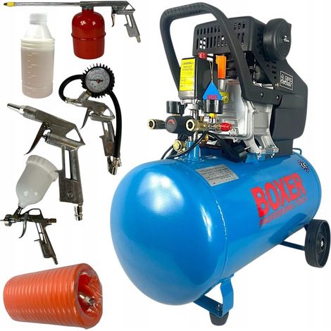 Compresseur d'huile 50L, compresseur d'air + kit 3,8 CV 8 bar 210 L/min