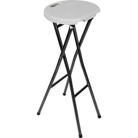 [NEUWERTIG] B-Ware Perel Bar Stool Barhocker Thekenstuhl Tresenstuhl Klappbar Weiß Fp145