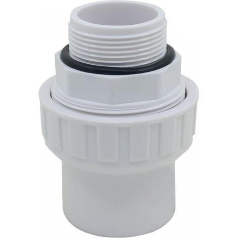 Raccord union joint mixte pvc à visser x a coller embout fileté pvc pression manchon pompe filtre a sable piscine joint torique (1/5)