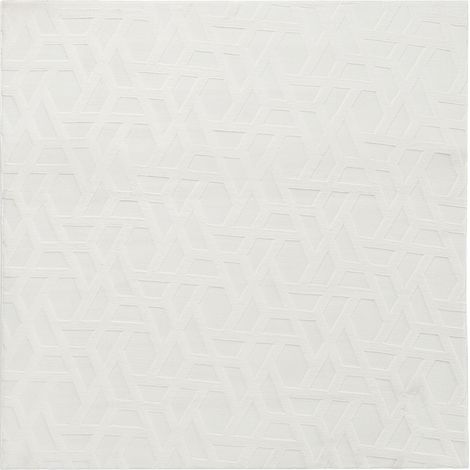 Alfombra cuadrada decorativa de jacquard 160 x 230 cm blanco crema Antero (1/5)