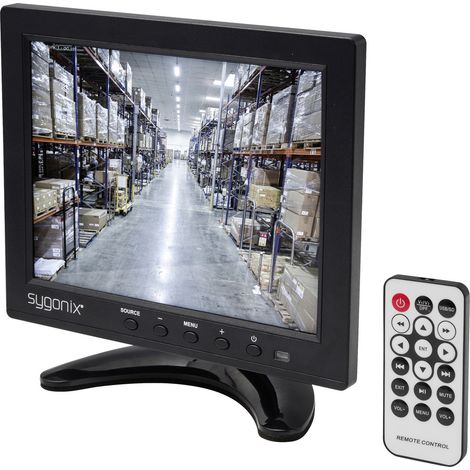 Sygonix SY-6246220 Ecran de surveillance LCD CEE: B (A - G) 8 pouces 1024 x 768 pixels noir (1/5)