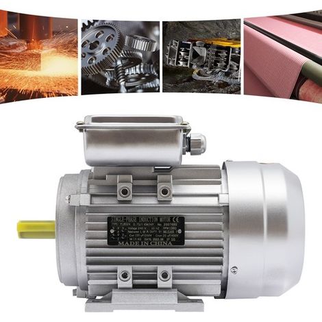 750W 1HP 1400RPM Electric Motor Single-phase For Cement Concrete Mixer Motor