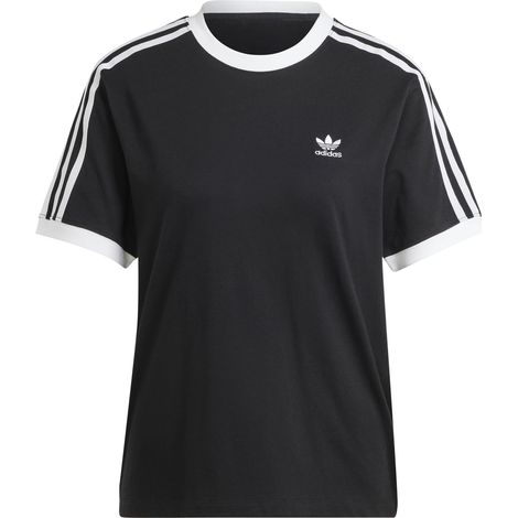 adidas ADICOLOR CLASSICS 3-STRIPES Damen-T-Shirt schwarz IK4049 Größe XXS