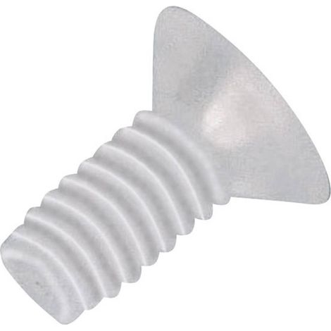 Vis à tête bombée fraisée TOOLCRAFT 839993 10 pc(s) M5 30 mm tête fraisée cruciforme plastique, Polyamide N/A C20002 (1/3)