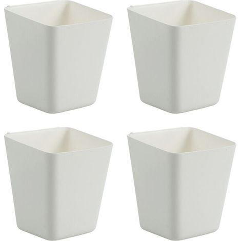 4 Stück Wandmontierte Aufbewahrungsboxen, Aufbewahrungsbox für Küchenschranktüren, für Kleiderschrank, Badezimmer, Kühlschrank, Aufbewahrungsbox für kleine Gegenstände