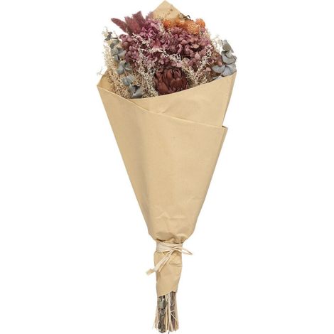 Bouquet de Fleurs Séchées "Carmen" 50cm Rose