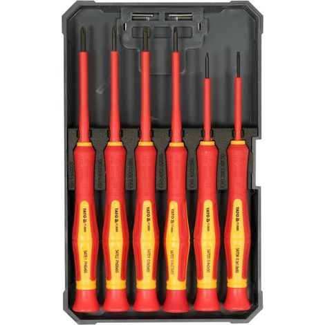 Set di cacciaviti di precisione VDE da 6 pezzi - YT-28283 (1/3)