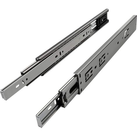 Pares de guías de extensión completa kv2 - 35 - h45 - l750 - con retorno automático longitud 600 mm altura 45 mm carga máxima de la guía del cajón 45 kg del especialista en guías para cajones (1/3)
